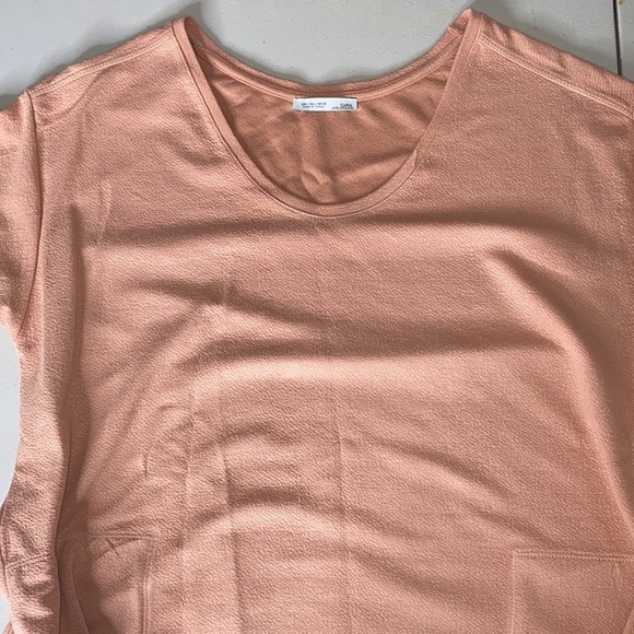 ZARA Pink/Peach Midi Shirt Dress - Picture 9 of 15
